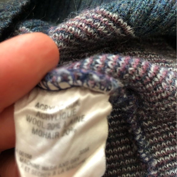 Men’s Wool Mohair Blend Argyle Cozy V-Neck Pullover Knit Vest Small - Picture 8 of 8